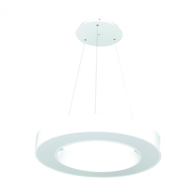 Surface / Suspended on cables ring shaped LED luminaire 30W White  - 1