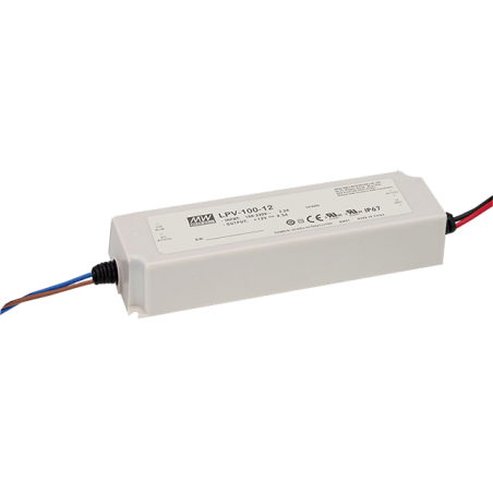 Switching power supply 24V 4.2A 100W IP67 Mean Well  - 1