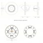 DALI recessed / surface light and status sensor