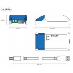 DALI lighting system USB interface for programming