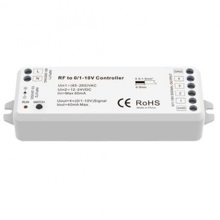 Radiowave 2.4GHz, 4 channel 0–10V controller  - 2