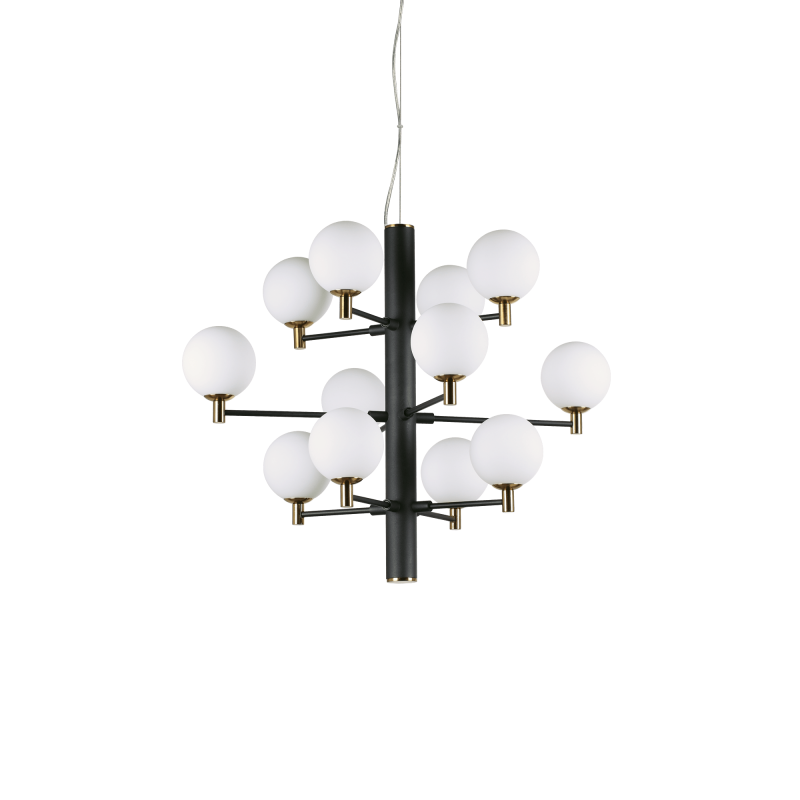 Suspended luminaire Copernico Sp12 Nero 197319          