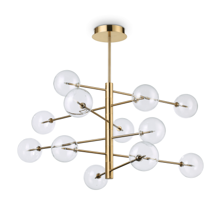 Suspended luminaire Equinoxe Sp12 Ottone Antico 200125           - 1