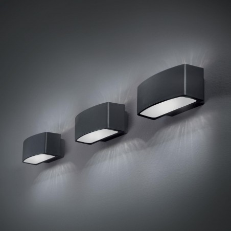 Wall luminaire Andromeda Ap1 Antracite 61580          