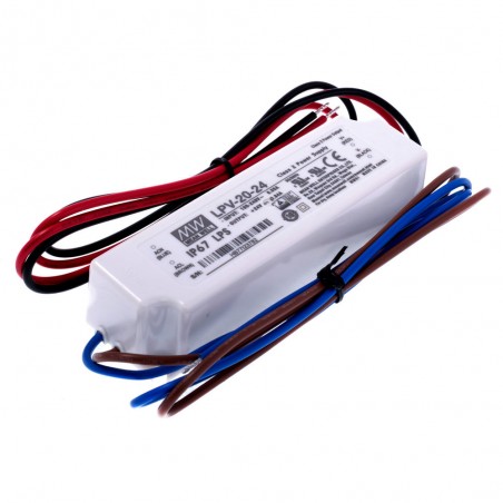 Switching power supply 24V 0.84A 20W IP67 Mean Well  - 1