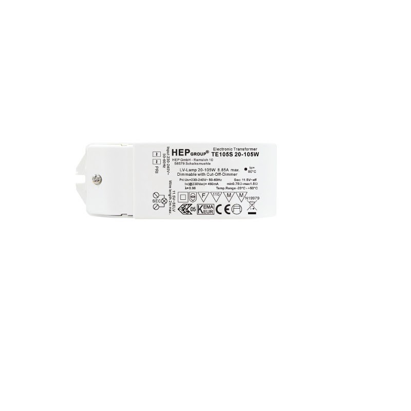Electronic transformer for halogen lamps TE 105S 20-105W  - 1