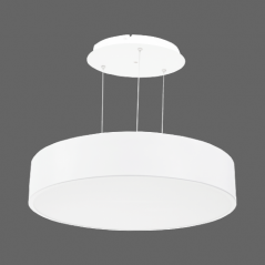 Surface / Suspended on cables round LED luminaire 70W White