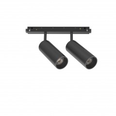 Double magnetc luminaire mounted to track EGO_TRACK_DOUBLE_24W_3000K_BK           - 1