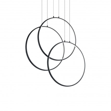 Suspended luminaire FRAME SP CERCHIO NERO               - 1