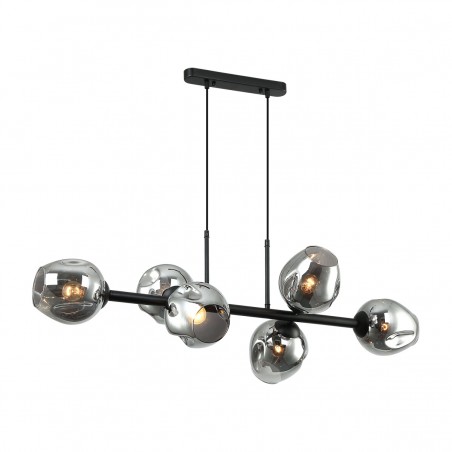 Suspended luminaire PND-30843-6 BK+SG  - 1