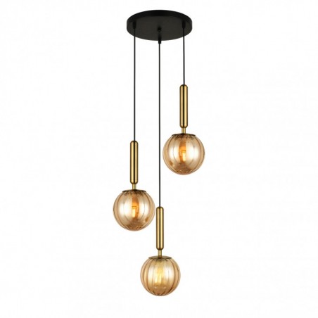 Suspended luminaire PND-2324-3A BRO+AMB  - 1