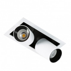Recessed LED luminaire GL7117-2/12W 4000K WH+BL            - 1