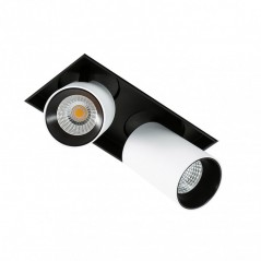 Recessed LED luminaire GL7119-2/12W 3000K WH+BL            - 1