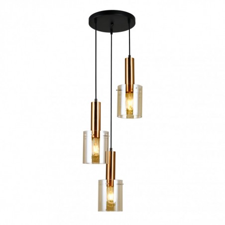 Suspended luminaire PND-5581-3A-BRO+AMB               - 1