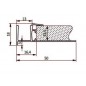 Concealed LED profile W3M 3000mm