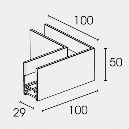 Connection for surface track VST-L02