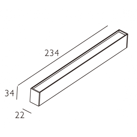 Magnetinis šviestuvas VLB2223S, 7,2W, 3000K