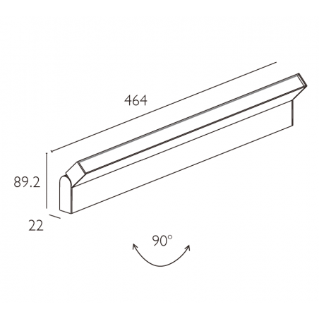 Magnetic adjustable luminaire VSB2246S, 14,4W, 3000K          