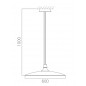 Ceiling Luminaire JING 7W+12W, 3000K           