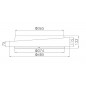 Ceiling Luminaire JING su valdymo pulteliu, 62W, 3000K
