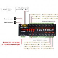 copy of LED juostų valdymo sistemos radiobanginis imtuvas, "Push Dim", 5 - 36V 1x8A vienos spalvos  - 1