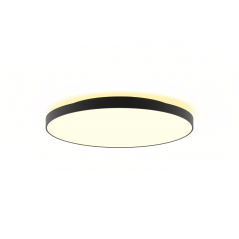 Lubinis LED šviestuvas Corona 60W žemyn +18W aukštyn, Juodas, dimeriuojamas  - 1
