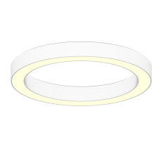 Paviršinis / Pakabinamas apvalus LED žiedo formos šviestuvas 60W, Ø600mm, Baltas  - 1