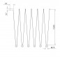 Ceiling Luminaire JING 48W, 3000K           