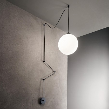 Suspended luminaire Boa Sp1 Nero 160856            - 1