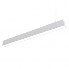 Linear luminaire 40W, grey, complete with mounting / ceiling hanging elements  - 1