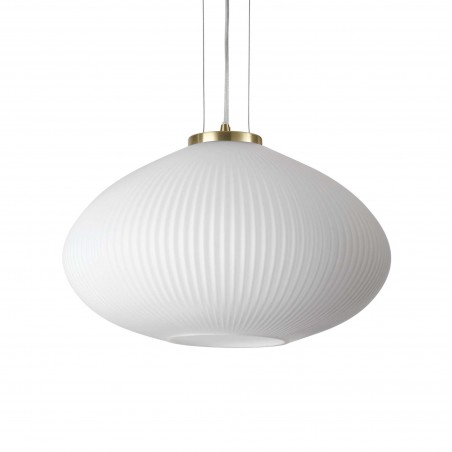 Pendant luminaire PLISSE' SP1 D45 OTTONE           - 1