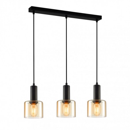 Suspended luminaire PND-65342-3-BK+AMB  - 1
