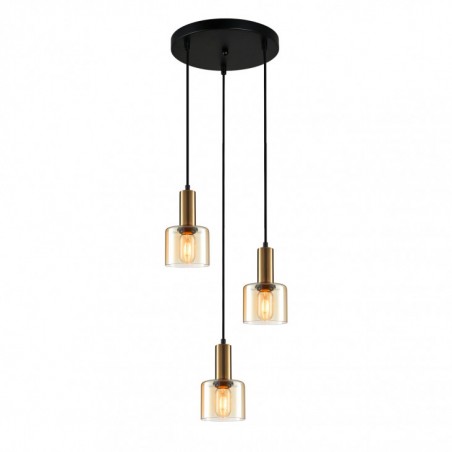 Suspended luminaire PND-65342-3A-BRO+AMB  - 1