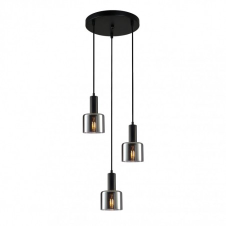 Suspended luminaire PND-65342-3A-BK+SG  - 1