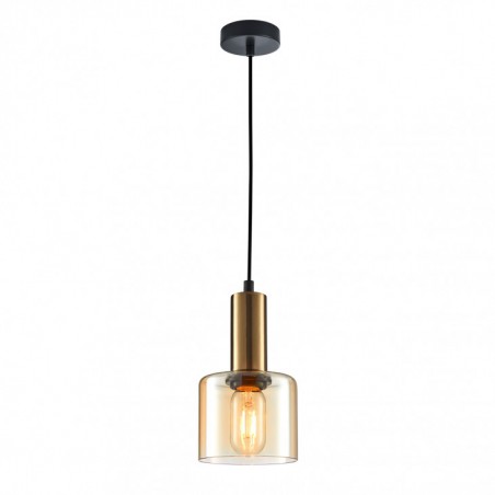 Suspended luminaire PND-65342-1-BRO+AMB  - 1