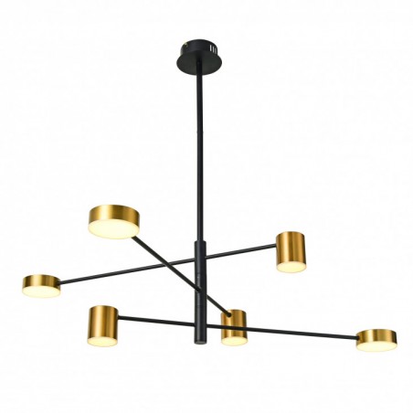 Suspended luminaire PND-16374-6-BK-GD-4K  - 1