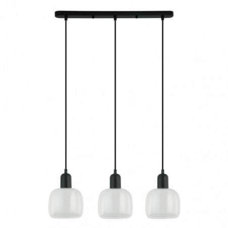 Suspended luminaire PND-67594-3-BK+CL  - 1