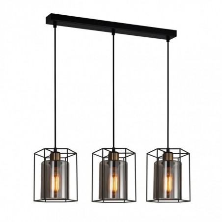 Suspended luminaire PND-78901-3-BK+SG  - 1