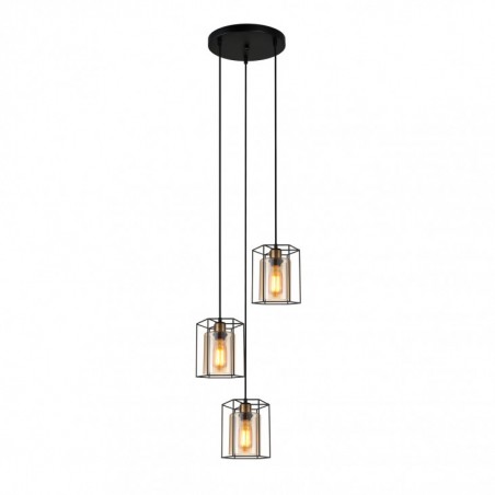 Suspended luminaire PND-78901-3A-BK+AMB  - 1