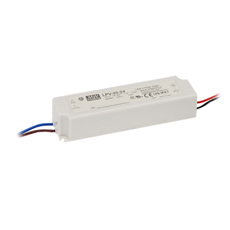 Switching power supply 24V 1.5A 35W IP67 Mean Well
