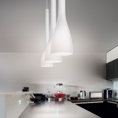 Suspended luminaire Flut Sp1 Small Bianco 35697         