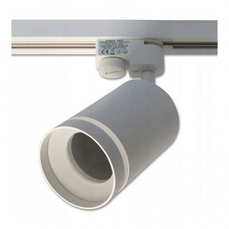Luminaire Mounted to 1PH Track , White, GU10  - 1