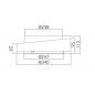 Ceiling lamp JING with remote control   , 45W, 3000K