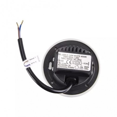 Wall Recessed Luminaire AZYL LED C 1,6W BLACK 4000K