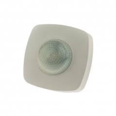 2xPIR Motion sensor, surface-mounted, 2-16m, 360 degrees, white, IP54 housing  - 1