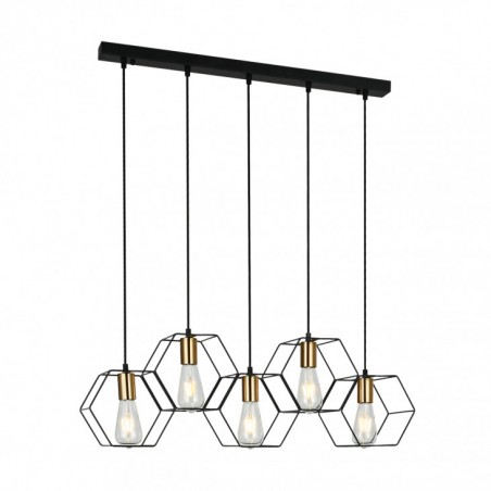 Hanging lamp PND-74889-5-BK  - 1