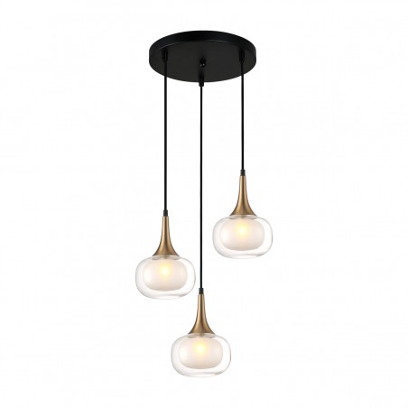 Hanging lamp PND-99709-3A-BRO-CL  - 1