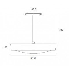 copy of Magnetic suspended luminaire 7.036A01000, 20W, 3000K  - 2