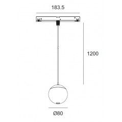 copy of Magnetic suspended luminaire 7.036A01000, 20W, 3000K  - 3