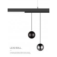 Magnetic lamps LEAD BALL_BK, 10W, 3000K